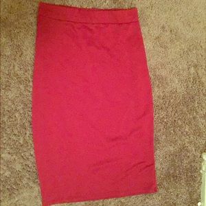 Burgundy skirt